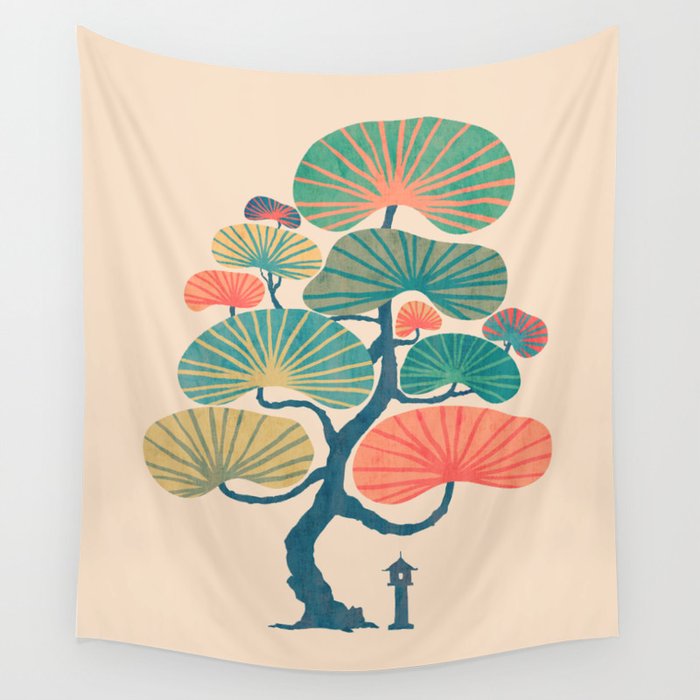 Japan garden Wall Tapestry Gallery Image 1