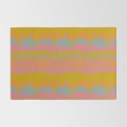 Vintage Western Desert Landscape in Dusty Neon Rug Gallery Image 2