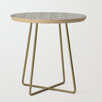 Black And Cream White Japanese Seigaiha Wave Side Table Gallery Image 1