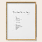 The Sun Never Says by Rumi Serving Tray Gallery Image 1