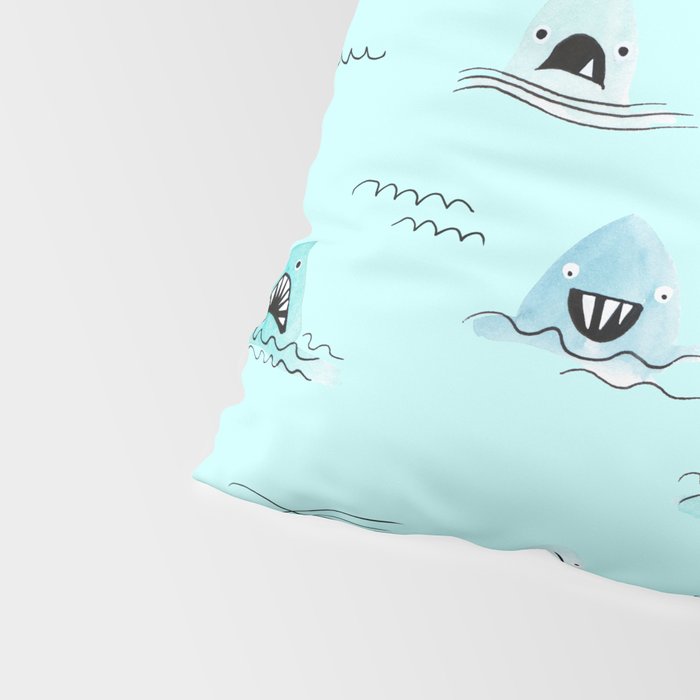 Sharkhead - Shark Pattern Pillow Sham Gallery Image 4
