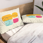 Mid Century Abstraction Pillow Sham Gallery Image 2