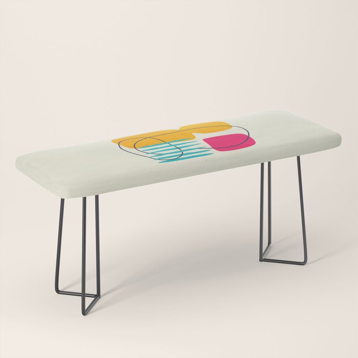 Mid Century Abstraction Bench Gallery Image 1