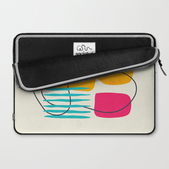 Mid Century Abstraction Laptop Sleeve Gallery Image 2