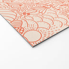 Polynesian Dancers Coral Peach Welcome Mat Gallery Image 2
