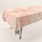 Polynesian Dancers Coral Peach Tablecloth Gallery Image 1