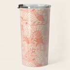 Polynesian Dancers Coral Peach Travel Mug Gallery Image 3