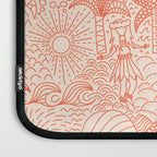 Polynesian Dancers Coral Peach Laptop Sleeve Gallery Image 3