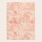 Polynesian Dancers Coral Peach Poster Gallery Image 4