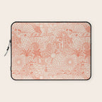 Polynesian Dancers Coral Peach Laptop Sleeve Gallery Image 1