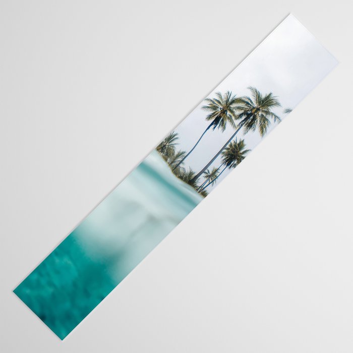 Split View Paradise - Ocean and Palm Tree Wall Art Table Runner Gallery Image 3