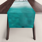 Split View Paradise - Ocean and Palm Tree Wall Art Table Runner Gallery Image 1