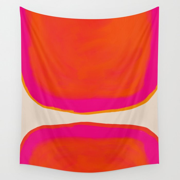Overheat - Abstract Shapes Study Wall Tapestry Gallery Image 4
