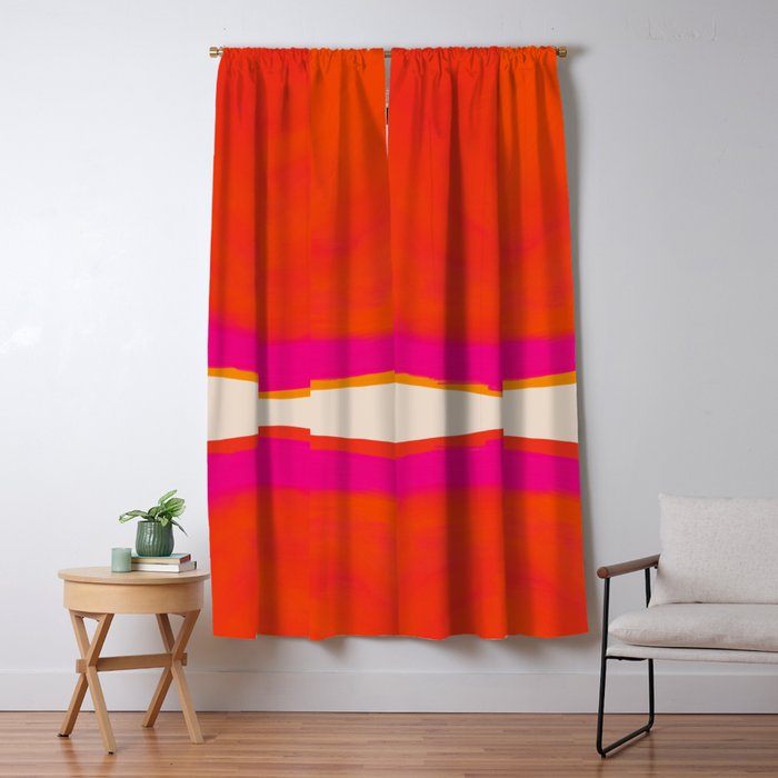 Overheat - Abstract Shapes Study Window Curtain Gallery Image 1