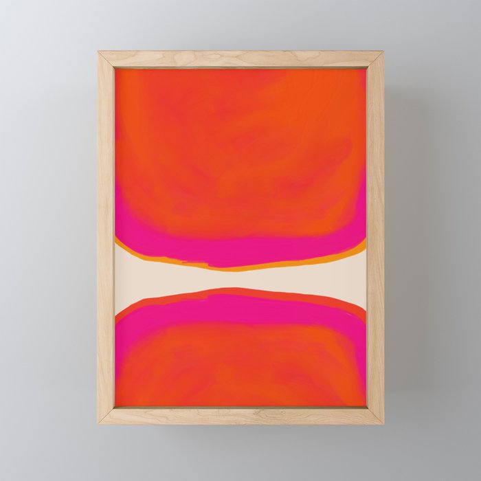 Overheat - Abstract Shapes Study Mini Art Print Gallery Image 1
