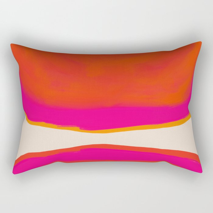Overheat - Abstract Shapes Study Rectangular Pillow Gallery Image 1