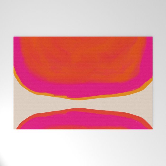 Overheat - Abstract Shapes Study Welcome Mat Gallery Image 1