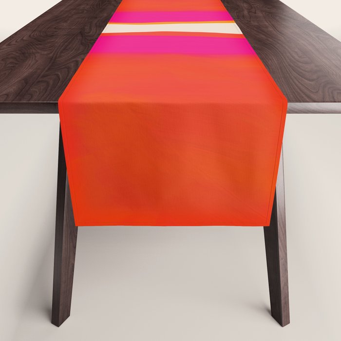 Overheat - Abstract Shapes Study Table Runner Gallery Image 1