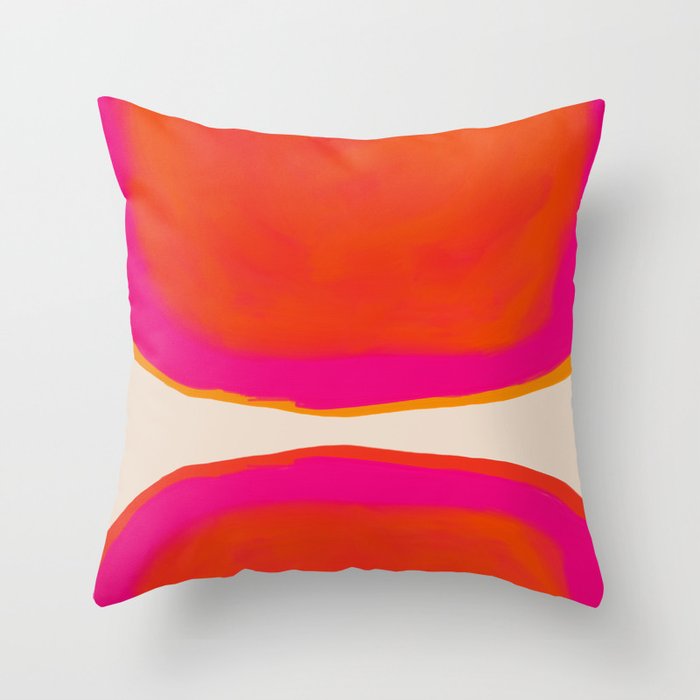 Overheat - Abstract Shapes Study Throw Pillow Gallery Image 1