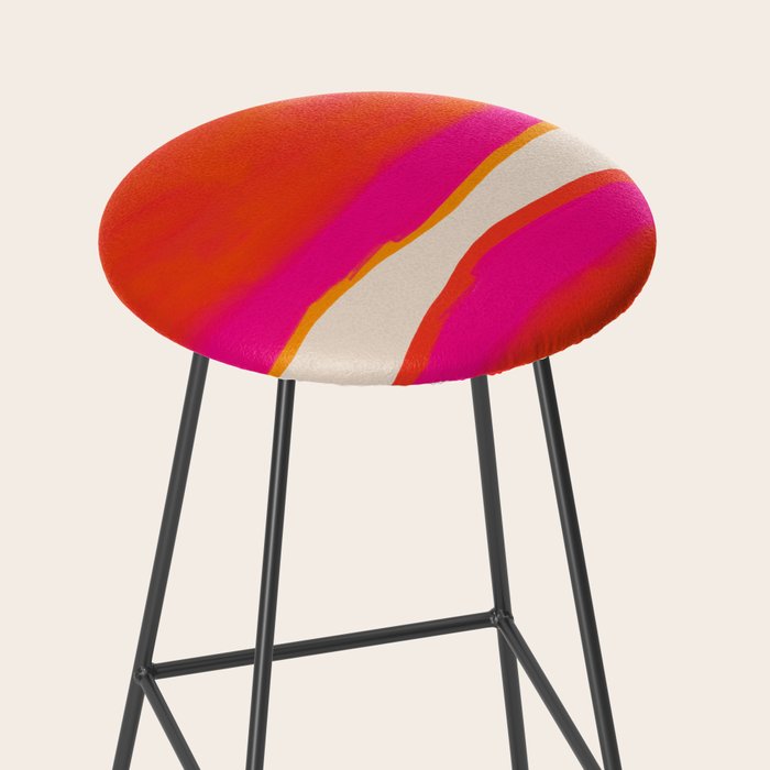 Overheat - Abstract Shapes Study Stool Gallery Image 2