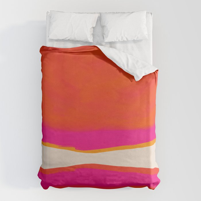 Overheat - Abstract Shapes Study Duvet Cover Gallery Image 1