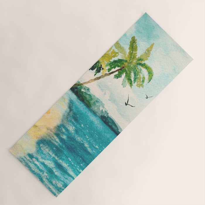 Palm Trees 1 Yoga Mat Gallery Image 1