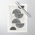 Old Retro Graphic Paper Wrapping Paper Gallery Image 1