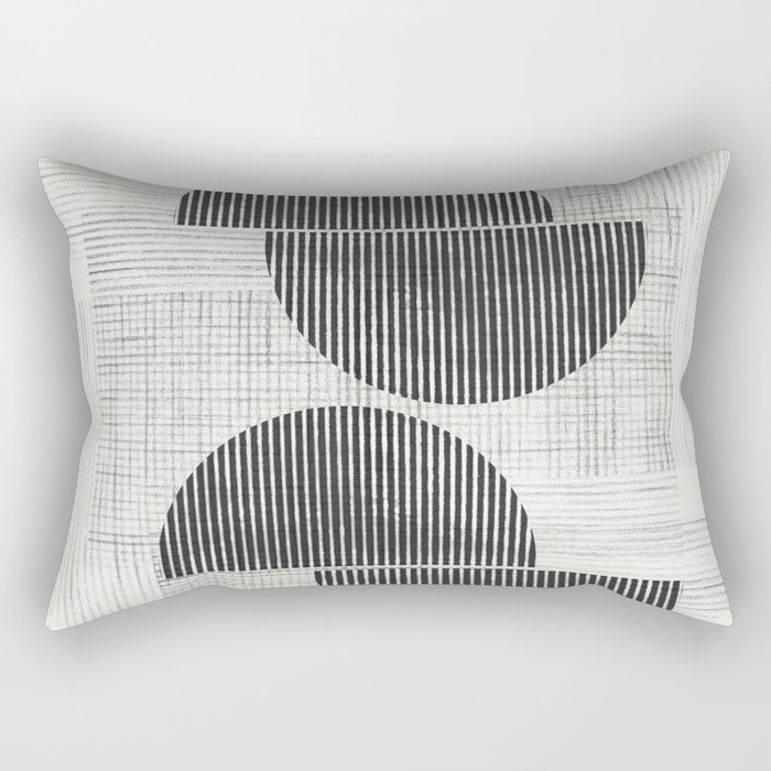 Old Retro Graphic Paper Rectangular Pillow Gallery Image 1