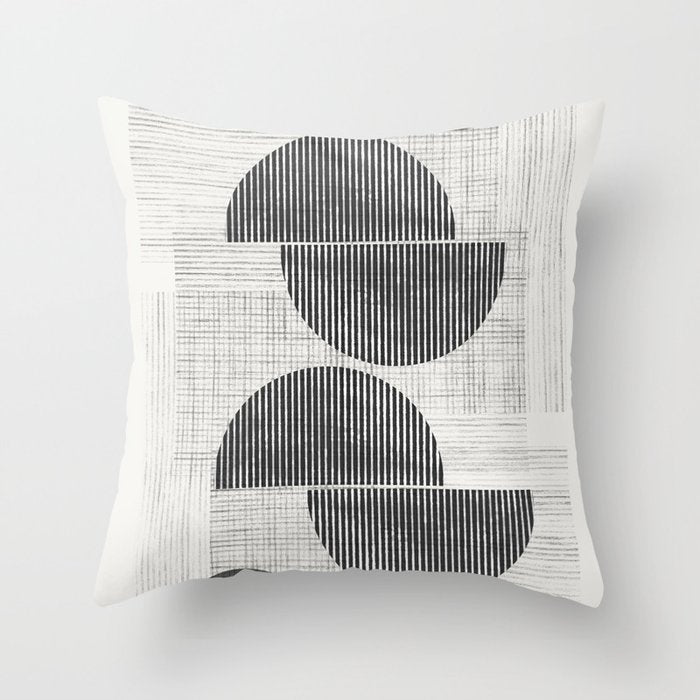 Old Retro Graphic Paper Throw Pillow Gallery Image 1