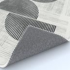 Old Retro Graphic Paper Rug Gallery Image 4