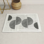 Old Retro Graphic Paper Rug Gallery Image 1