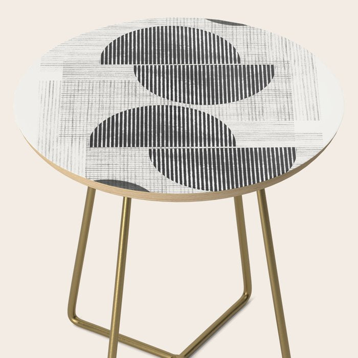Old Retro Graphic Paper Side Table Gallery Image 2