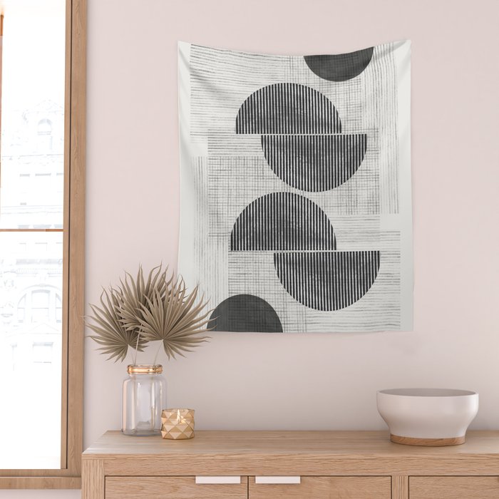 Old Retro Graphic Paper Wall Tapestry Gallery Image 2