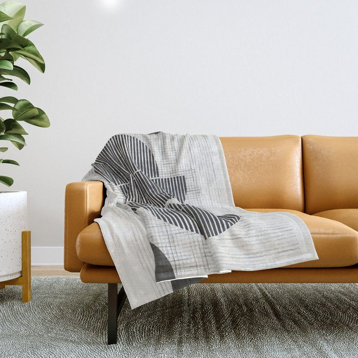 Old Retro Graphic Paper Throw Blanket Gallery Image 1