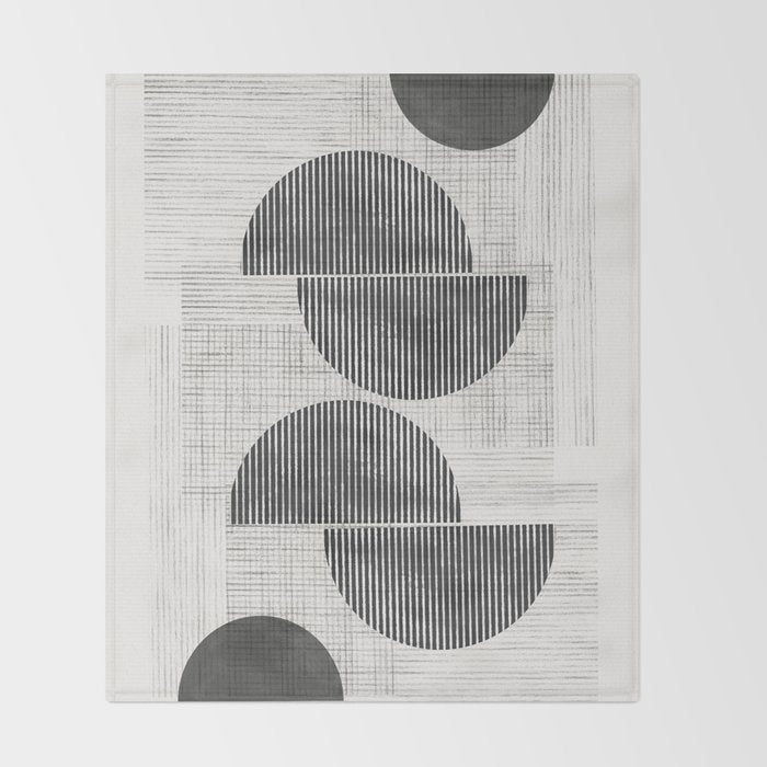 Old Retro Graphic Paper Throw Blanket Gallery Image 2