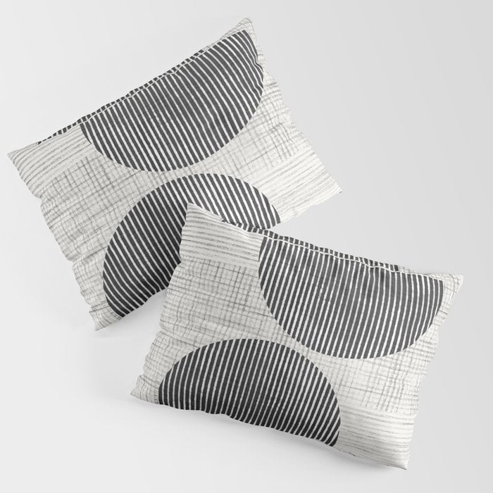Old Retro Graphic Paper Pillow Sham Gallery Image 1