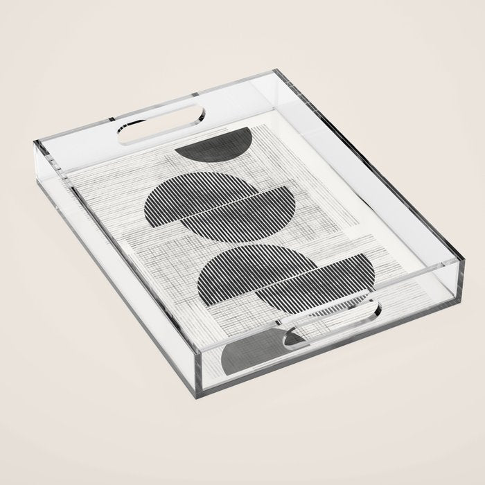 Old Retro Graphic Paper Acrylic Tray Gallery Image 1