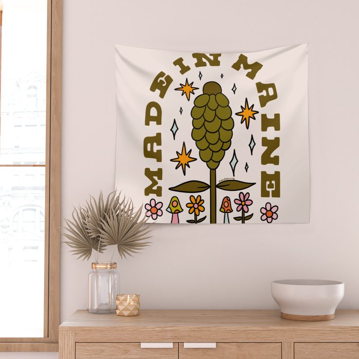 Made In Maine Wall Tapestry Gallery Image 2