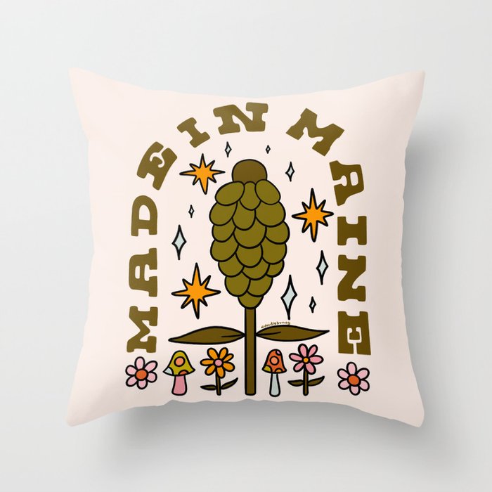 Made In Maine Throw Pillow Gallery Image 1