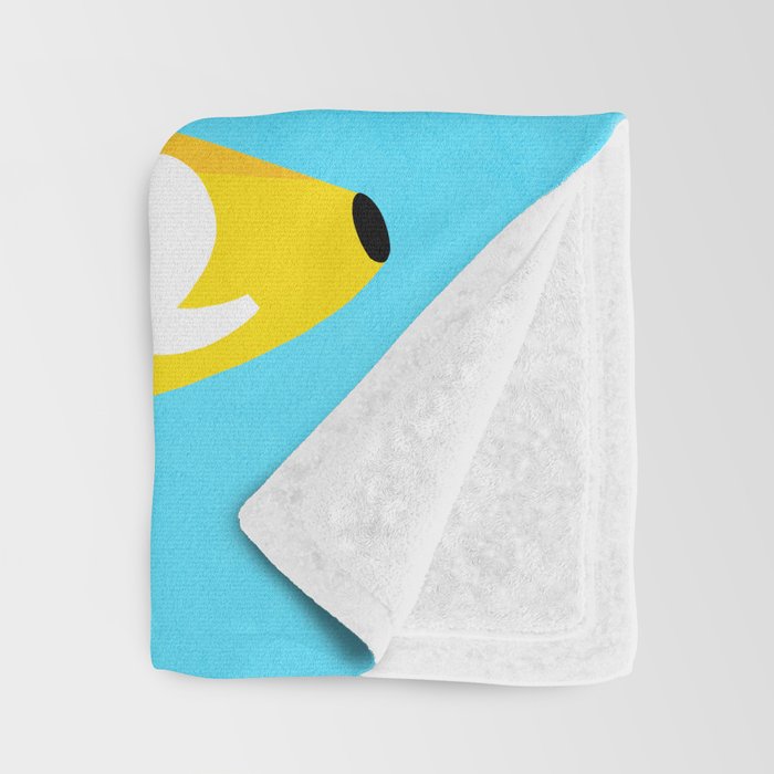 Big fruit Banana with 'Peel the love' typographic pun Throw Blanket Gallery Image 3