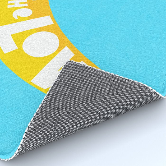 Big fruit Banana with 'Peel the love' typographic pun Rug Gallery Image 4