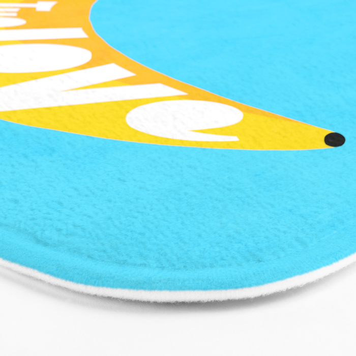 Big fruit Banana with 'Peel the love' typographic pun Bath Mat Gallery Image 3