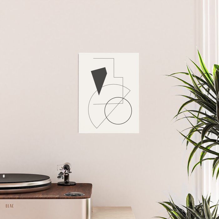Abstract Minimal Geometric 1 Poster Gallery Image 2