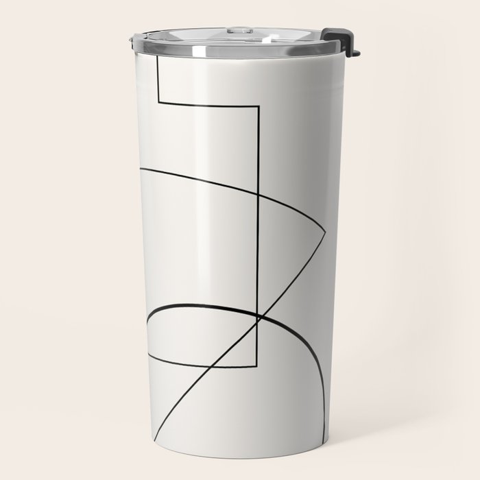 Abstract Minimal Geometric 1 Travel Mug Gallery Image 2