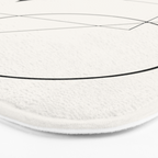 Abstract Minimal Geometric 1 Bath Mat Gallery Image 3