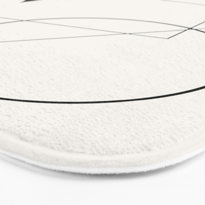 Abstract Minimal Geometric 1 Bath Mat Gallery Image 3
