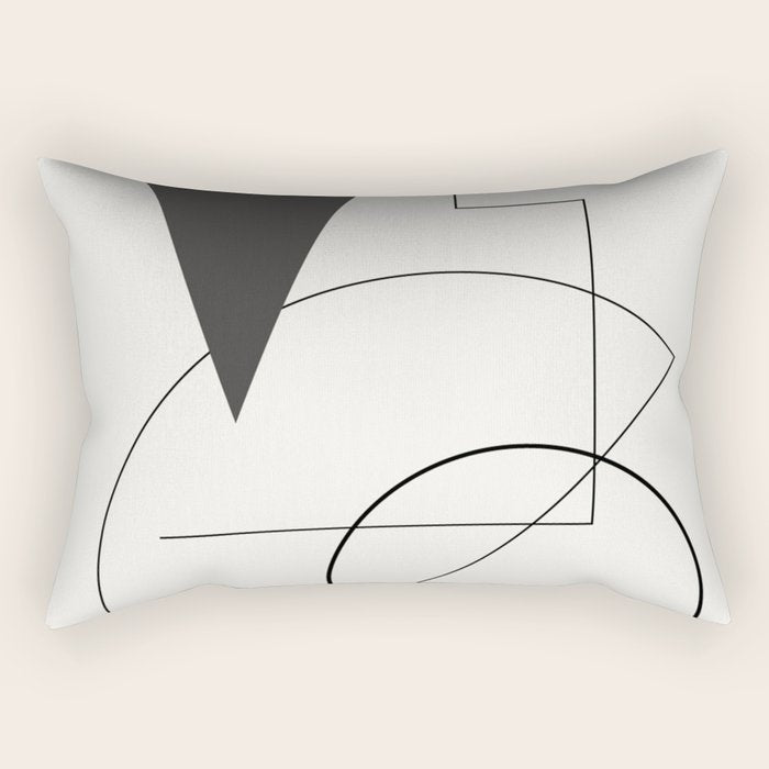 Abstract Minimal Geometric 1 Rectangular Pillow Gallery Image 2