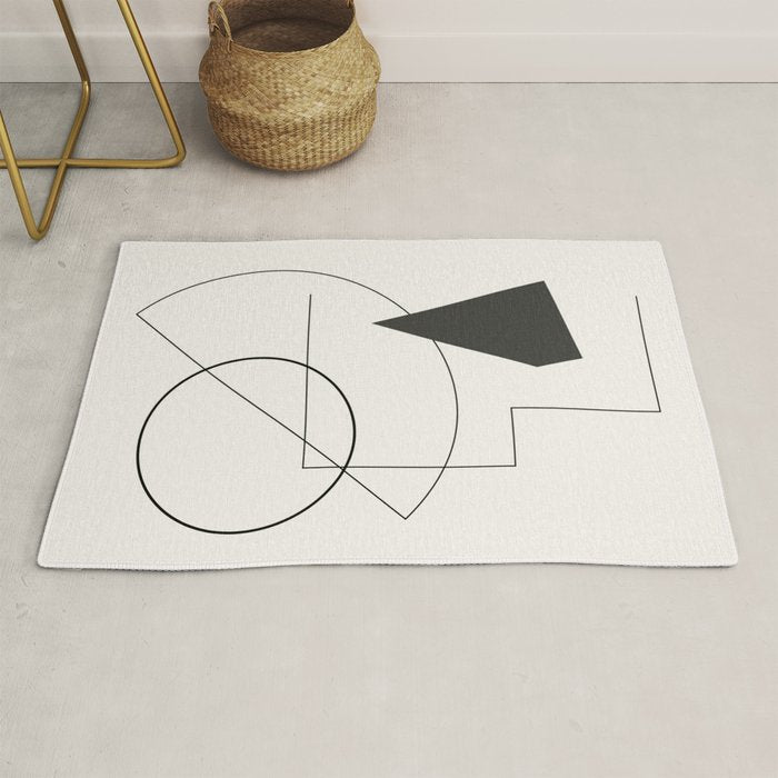 Abstract Minimal Geometric 1 Rug Gallery Image 1