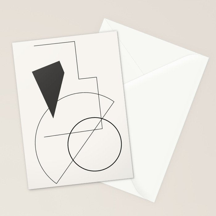 Abstract Minimal Geometric 1 Stationery Card Gallery Image 2