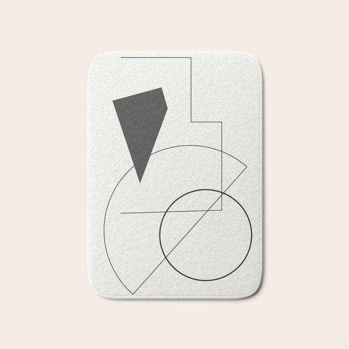 Abstract Minimal Geometric 1 Bath Mat Gallery Image 1